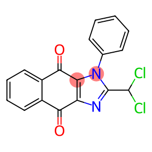 2-(Dichloromethyl)-1-phenyl-1H-naphth[2,3-d]imidazole-4,9-dione