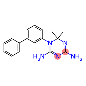 2,4-Diamino-6,6-dimethyl-5,6-dihydro-5-(3-phenylphenyl)-1,3,5-triazine