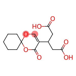 Diacetic acid (4-oxo-1,5-dioxaspiro[5.5]undec-2-en-3-yl)methylene ester