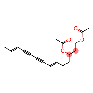 Diacetic acid (6E,12E)-6,12-tetradecadiene-8,10-diyne-1,3-diyl ester