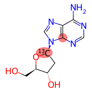 2'-DEOXYADENOSINE (DEOXYRIBOSE-1-13C)