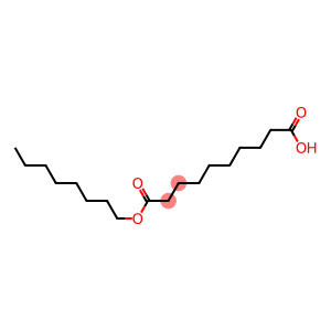 Decanedioic acid hydrogen 1-octyl ester