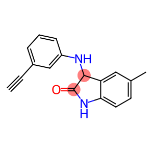 3-[(3-ethynylphenyl)amino]-5-methyl-2,3-dihydro-1H-indol-2-one