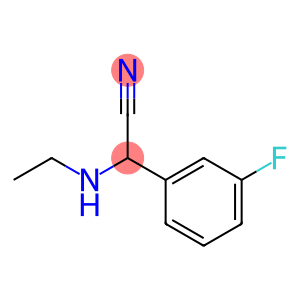 2-(ethylamino)-2-(3-fluorophenyl)acetonitrile