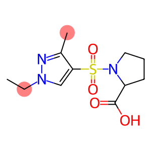 1-(1-ETHYL-3-METHYL-1 H-PYRAZOLE-4-SULFONYL)-PYRROLIDINE-2-CARBOXYLIC ACID