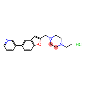 1-ETHYL-4-[(5-PYRIDIN-3-YL-1-BENZOFURAN-2-YL)METHYL]PIPERAZINE HYDROCHLORIDE