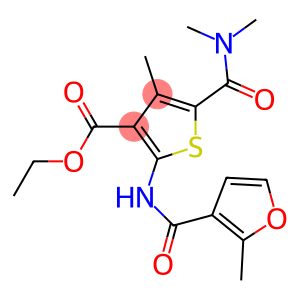 ethyl 5-[(dimethylamino)carbonyl]-4-methyl-2-[(2-methyl-3-furoyl)amino]-3-thiophenecarboxylate