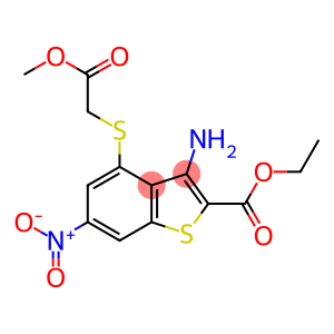 ethyl 3-amino-6-nitro-4-[(2-methoxy-2-oxoethyl)sulfanyl]-1-benzothiophene-2-carboxylate