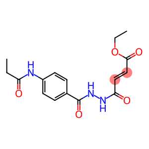 ethyl (E)-4-oxo-4-{2-[4-(propionylamino)benzoyl]hydrazino}-2-butenoate