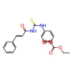 ethyl 4-[({[(E)-3-phenyl-2-propenoyl]amino}carbothioyl)amino]benzoate
