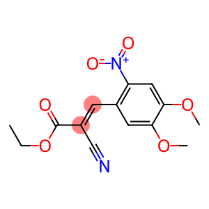 ethyl (E)-2-cyano-3-(4,5-dimethoxy-2-nitrophenyl)-2-propenoate