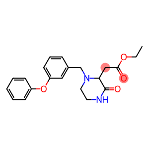 ethyl 2-[3-oxo-1-(3-phenoxybenzyl)-2-piperazinyl]acetate