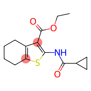 ETHYL 2-[(CYCLOPROPYLCARBONYL)AMINO]-4,5,6,7-TETRAHYDRO-1-BENZOTHIOPHENE-3-CARBOXYLATE