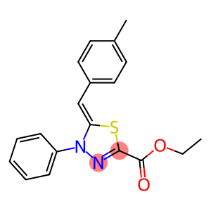 ethyl 5-(4-methylbenzylidene)-4-phenyl-4,5-dihydro-1,3,4-thiadiazole-2-carboxylate