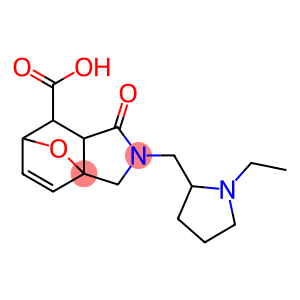 3-(1-ETHYL-PYRROLIDIN-2-YLMETHYL)-4-OXO-10-OXA-3-AZA-TRICYCLO[5.2.1.0(1,5)]DEC-8-ENE-6-CARBOXYLIC ACID