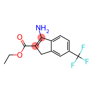 ethyl 3-amino-6-(trifluoromethyl)-1H-indene-2-carboxylate