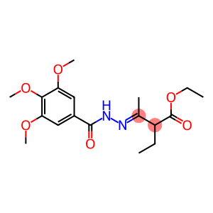 ethyl 2-ethyl-3-[(E)-2-(3,4,5-trimethoxybenzoyl)hydrazono]butanoate