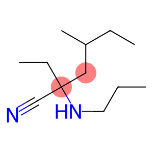 2-ethyl-4-methyl-2-(propylamino)hexanenitrile