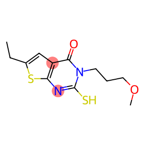 6-ETHYL-2-MERCAPTO-3-(3-METHOXYPROPYL)THIENO[2,3-D]PYRIMIDIN-4(3H)-ONE