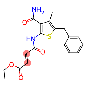 ethyl (E)-4-{[3-(aminocarbonyl)-5-benzyl-4-methyl-2-thienyl]amino}-4-oxo-2-butenoate