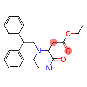 ethyl 2-[1-(2,2-diphenylethyl)-3-oxo-2-piperazinyl]acetate