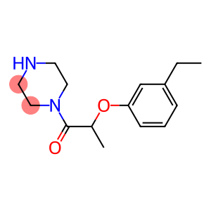 1-[2-(3-ethylphenoxy)propanoyl]piperazine