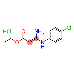 Ethyl 3-amino-3-(4-chlorophenylamino)acrylate hydrochloride