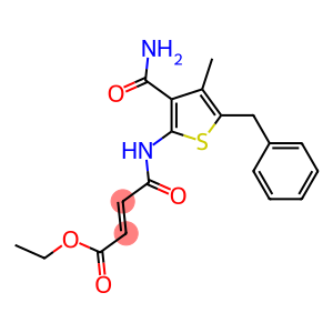 ethyl 4-{[3-(aminocarbonyl)-5-benzyl-4-methyl-2-thienyl]amino}-4-oxo-2-butenoate