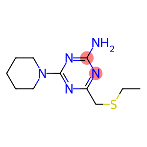 4-ETHYLTHIOMETHYL-6-PIPERIDINO-1,3,5-TRIAZIN-2-AMINE