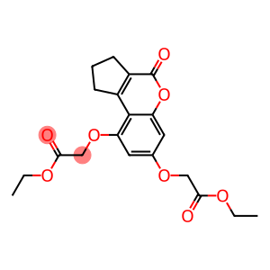ethyl {[7-(2-ethoxy-2-oxoethoxy)-4-oxo-1,2,3,4-tetrahydrocyclopenta[c]chromen-9-yl]oxy}acetate