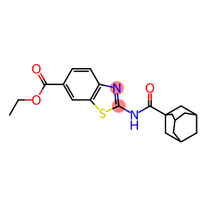 ethyl 2-[(1-adamantylcarbonyl)amino]-1,3-benzothiazole-6-carboxylate