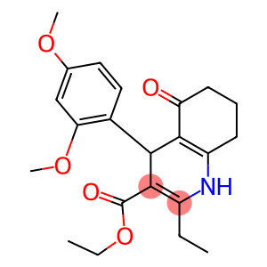 ethyl 4-(2,4-dimethoxyphenyl)-2-ethyl-5-oxo-1,4,5,6,7,8-hexahydro-3-quinolinecarboxylate