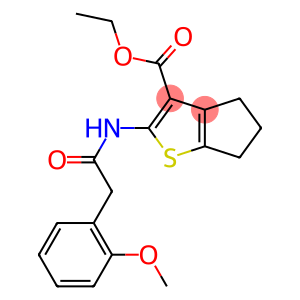 ethyl 2-{[(2-methoxyphenyl)acetyl]amino}-5,6-dihydro-4H-cyclopenta[b]thiophene-3-carboxylate