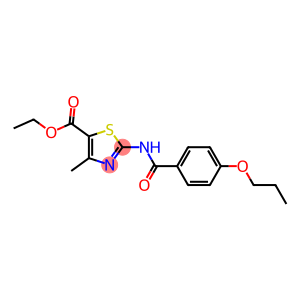 ethyl 4-methyl-2-[(4-propoxybenzoyl)amino]-1,3-thiazole-5-carboxylate