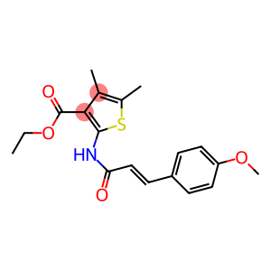 ethyl 2-{[3-(4-methoxyphenyl)acryloyl]amino}-4,5-dimethyl-3-thiophenecarboxylate