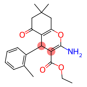 ethyl 2-amino-7,7-dimethyl-4-(2-methylphenyl)-5-oxo-5,6,7,8-tetrahydro-4H-chromene-3-carboxylate