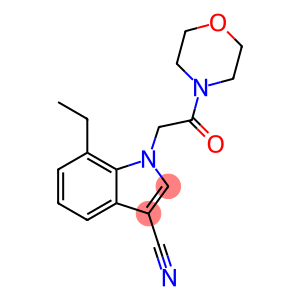 7-ethyl-1-[2-(4-morpholinyl)-2-oxoethyl]-1H-indole-3-carbonitrile