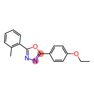 2-[4-(ethyloxy)phenyl]-5-(2-methylphenyl)-1,3,4-oxadiazole