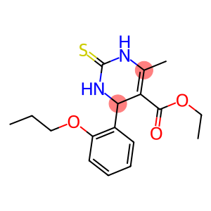 ethyl 6-methyl-4-(2-propoxyphenyl)-2-thioxo-1,2,3,4-tetrahydro-5-pyrimidinecarboxylate