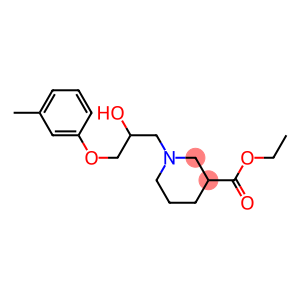 ethyl1-[2-hydroxy-3-(3-methylphenoxy)propyl]-3-piperidinecarboxylate