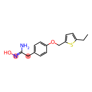 2-{4-[(5-ethylthiophen-2-yl)methoxy]phenyl}-N'-hydroxyethanimidamide