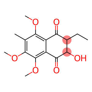 2-ETHYL-3-HYDROXY-5,6,8-TRIMETHOXY-7-METHYL-2,3-DIHYDRO-[1,4]NAPHTHOQUINONE