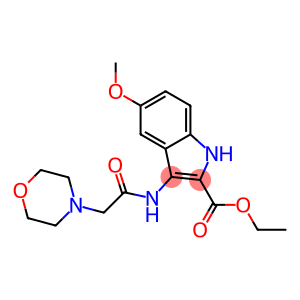 ethyl 5-methoxy-3-[(morpholin-4-ylacetyl)amino]-1H-indole-2-carboxylate