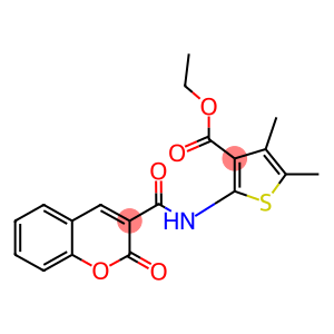 ethyl 4,5-dimethyl-2-{[(2-oxo-2H-chromen-3-yl)carbonyl]amino}-3-thiophenecarboxylate