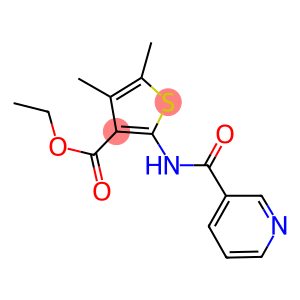 ethyl 4,5-dimethyl-2-[(3-pyridinylcarbonyl)amino]-3-thiophenecarboxylate