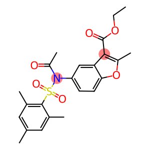 ethyl 5-[acetyl(mesitylsulfonyl)amino]-2-methyl-1-benzofuran-3-carboxylate