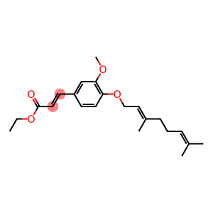 ethyl-3-(4'-geranyloxy-3'-methoxyphenyl)-2-propenoate
