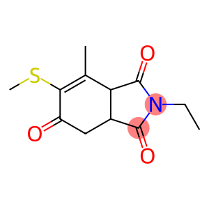 2-Ethyl-3a,4,5,7a-tetrahydro-7-methyl-6-(methylthio)isoindoline-1,3,5-trione