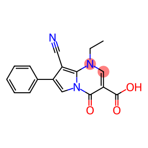 1-Ethyl-4-oxo-7-phenyl-8-cyano-1,4-dihydropyrrolo[1,2-a]pyrimidine-3-carboxylic acid