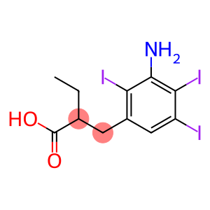 2-Ethyl-3-(3-amino-2,4,5-triiodophenyl)propionic acid